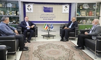 وزیر جهاد کشاورزی در بازدیداز خبرگزاری جمهوری اسلامی ( ایرنا )